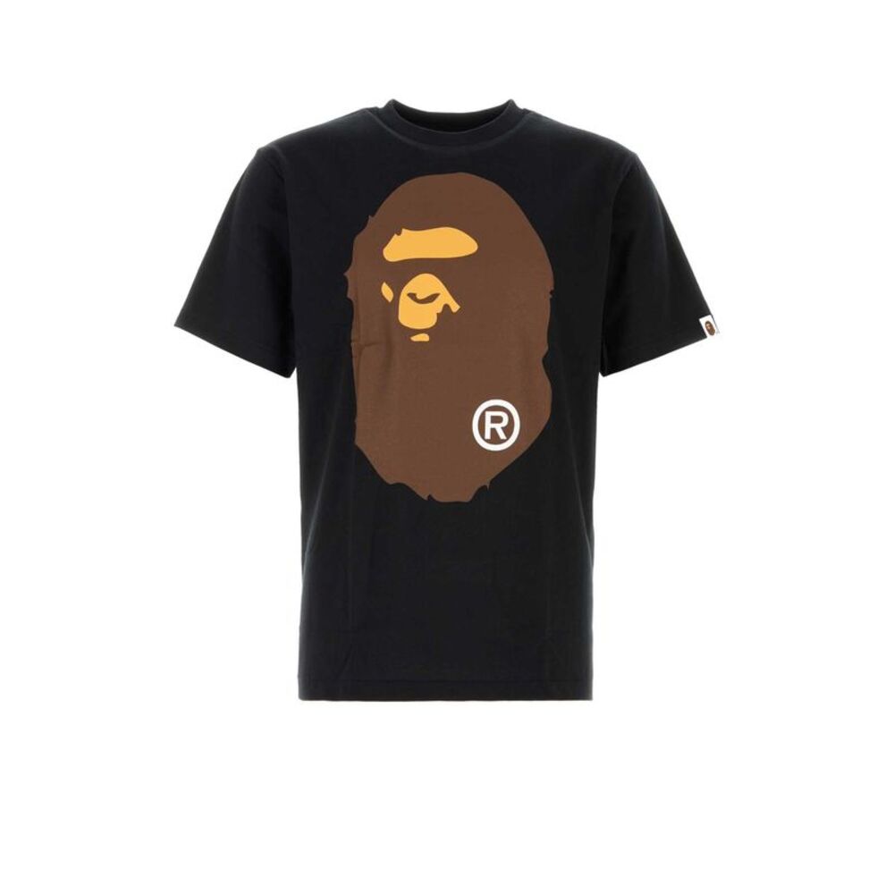 Bape Men Black Cotton Big Ape Head T-Shirt